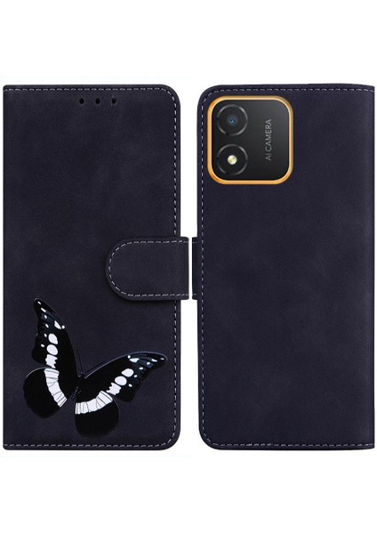 Onur Için X5 Renk Baskılı Flip Folio Kelebek Cüzdan Kart Telefon Kılıfı (Yurt Dışından)