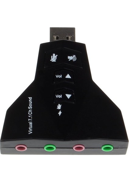 7.1 7 Kanal Mikrofon Destekli Çift Girişli Çevirici Harici USB Ses Kartı fiyatları