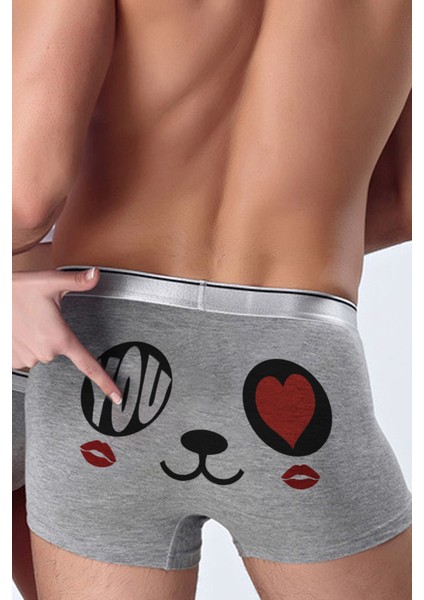 Erkek Sevgiliye, Eşe Hediye Romantik Panda Boxer