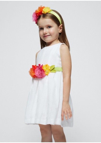 Kız Çocuk Çiçekli Elbise
