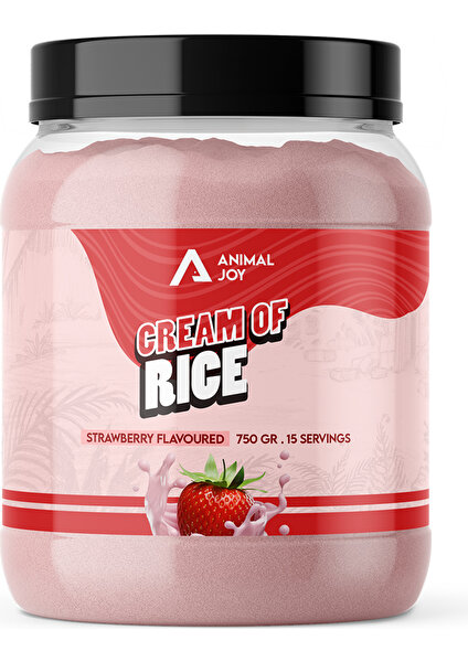 Animal Joy Cream Of Rice - Pirinç Unu Kreması - Çilek - 750 gr - 15 Servis