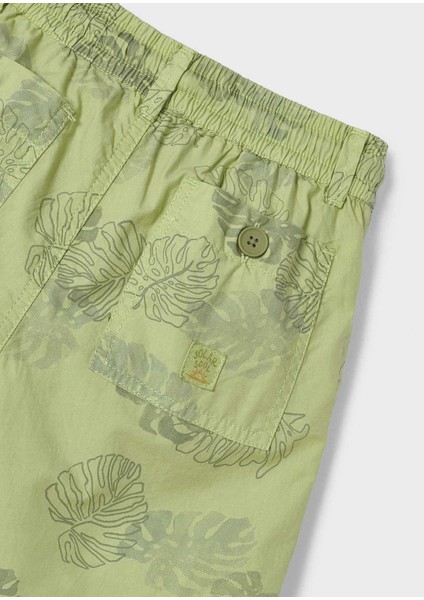 Erkek Çocuk Baskılı Poplin Şort