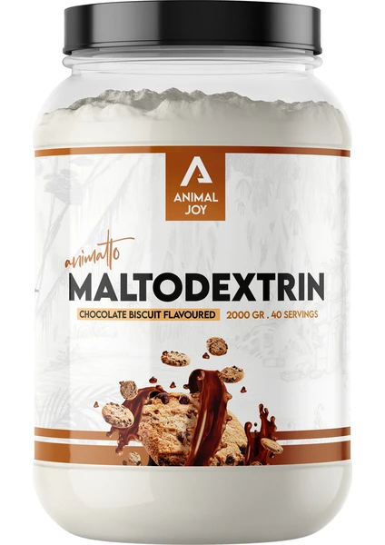 Animal Joy Maltodextrin - Çikolata Bisküvi Aromalı - 2000 gr - 40 Servis