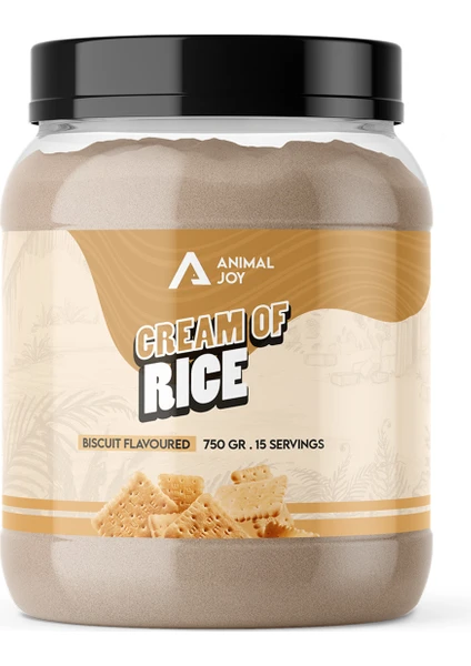 Animal Joy Cream Of Rice - Pirinç Unu Kreması - Bisküvi - 750 gr - 15 Servis