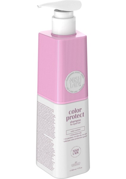 Nıshlady Color Protect Renk Koruyucu Sülfatsız Şampuan 503 ml