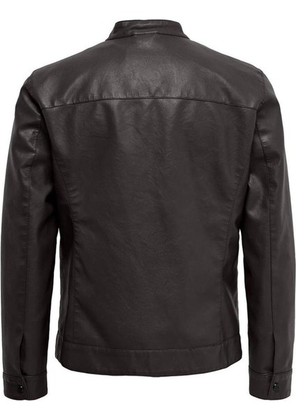 Only & Sons Onsmıke Pu Racer Jacket Otw Vd Noos Erkek Mont - 22012339