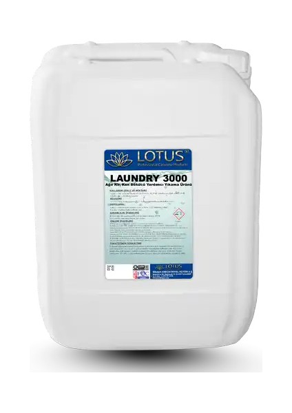 3D LOTUS LAUNDRY 3000 / AĞIR KİR KAN SÖKÜCÜ ALKALİ YARDIMCI YIKAMA ÜRÜNÜ