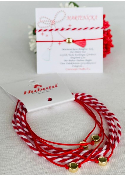 2’li 5 Set Marteniçka Kırmızı Mart Ipi Dilek Bileklik Seti fiyatları
