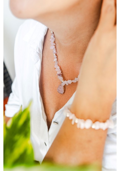 Pembe Kuvars Kolye fiyatları