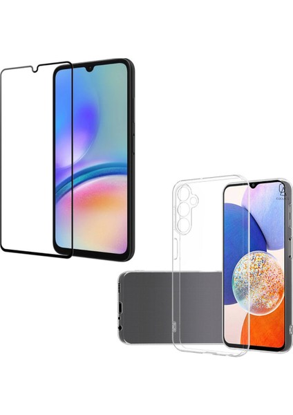 Samsung Galaxy A05S ile Uyumlu Telefon Kılıfı ve 5d Tam Kaplayan Cam Ekran Koruyucu