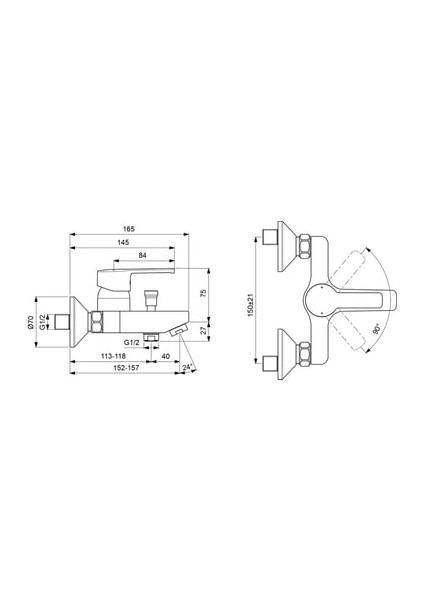 B1487AA Idealstream Banyo Bataryası