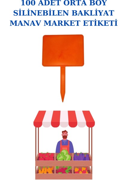 100 Adet Orta Boy Yaz Sil Sapla Bakliyat Etiketliği Manav Etiketliği Pazarcı Etiketi