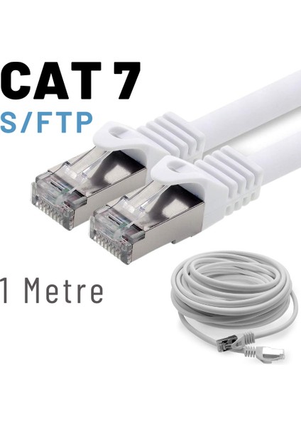 1 Metre Cat7 Kablo S/ftp Lszh Ethernet Network Lan Ağ Kablosu