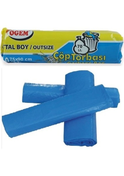 Battal Boy Çöp Torbası 75 x 90 cm (10 Adet x 5 Paket)