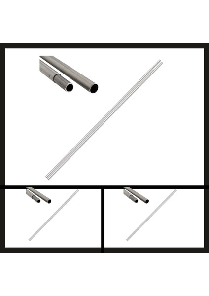 Uyguna-Yakala 50*9.5 mm 2 Adet Alpinist Alüminyum Çadır (POLÜ)ÇUBUĞU-DIR.094