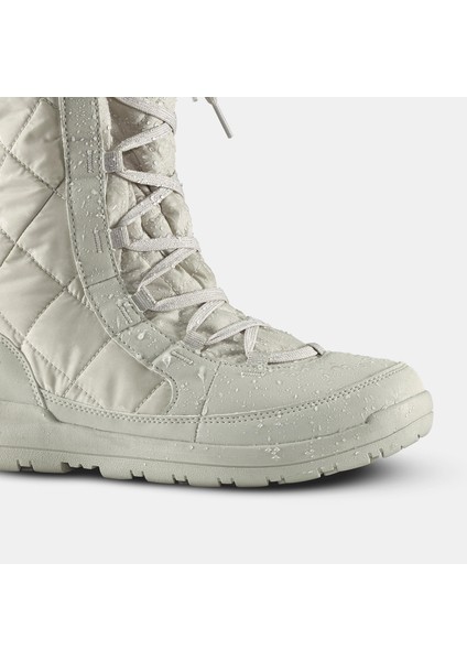 Quechua Kadın Su Geçirmez Outdoor Kar Botu - Bej - SH500 High fiyatları