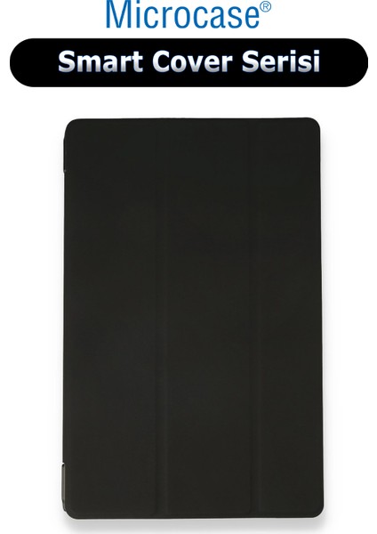 iPad 2022 10.9 Uyumlu Smart Cover Serisi Standlı Deri KILIF-AL4131 Siyah