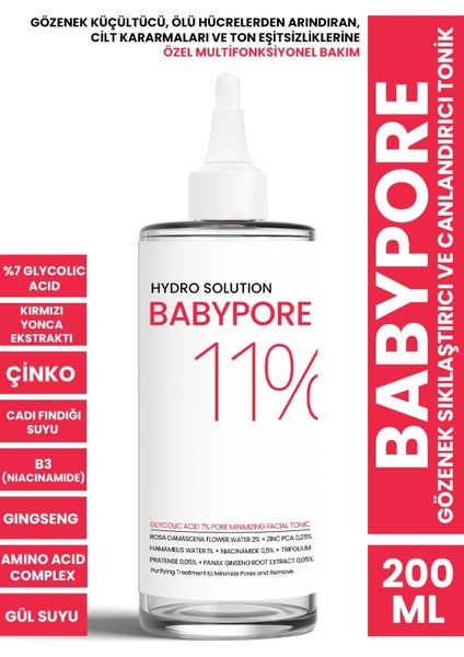 Procsın Hydro Solution Babypore Canlandırıcı %7 Glikolik Asit Ginseng Tonik 200ML