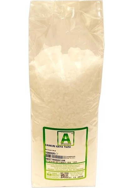 Çankırı Kaya Tuzu "rafine Edilmemiş Yıkanmamış" 1kg Kayatuzu Tane