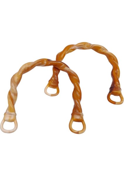 Burgu Model Akrilik Görünümlü Plastik Çanta Sapı Taba Renk fiyatları