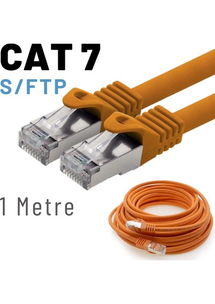 1 Metre Cat7 Kablo S/ftp Lszh Ethernet Network Lan Ağ Kablosu