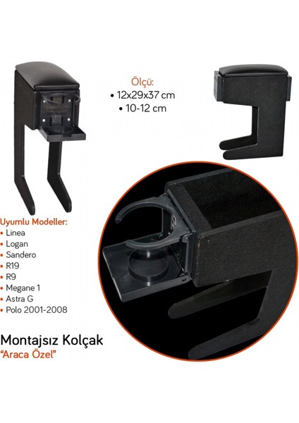 Linea/logan/sandero/r9/megane 1/astra G/polo 01-08 Montajsız Kolçak