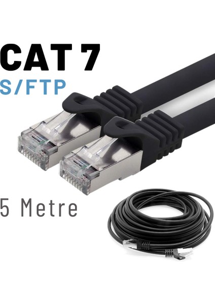 5 Metre Cat7 Kablo S/ftp Lszh Ethernet Network Lan Ağ Kablosu