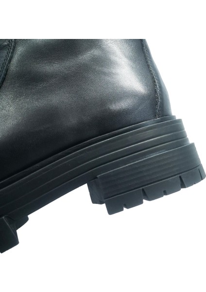 Kadın Hakiki Deri Fermuarlı Kışlık Bot 118-28207 indirimleri