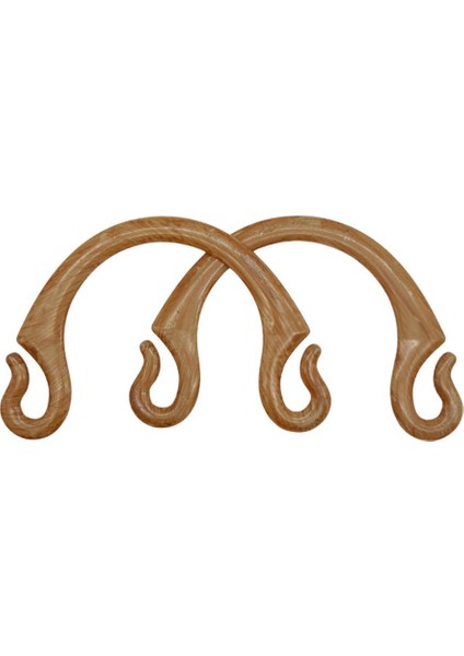 Bambu Görünümlü Plastik Çanta Sapı No:28 Koyu Renk