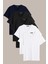 Erkek Çok Renkli T- Shirt Regular Fit Rahat Kesim V Yaka 5'li Basic Tişört Paketi 1