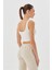 Kadın Kısa Crop Askılı Ekru Basic 4