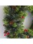 Silhouette Noel Çelenk Çam Iğnesi Kırmızı Meyve Dekoratif Çelenk Pencere Düzenlemesi Ön Kapı Pencere Asılı Çelenk 40 cm (Yurt Dışından) 3