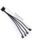 Silhouette Soğutma Fanı Adaptör Kablosu, 15 Pin Sata - 4 x 3 Pin / 4 Pin 12V Pc Kasa Fanı Güç Adaptör Kablosu - 15 Pin Sata (Yurt Dışından) 2