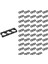 Silhouette 50 Adet 21700 Lityum Hücre Spacer Üçlü Pil Tutucu Braketi Pil Paketi Braketi Dıy Sabit Pil 21.7mm Delik Dia (Yurt Dışından) 1
