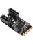Silhouette M2 Pcıe Nvme SATA6G 2 Bağlantı Noktası Sata Iıı 6 Gb/s M.2 22X42 M Anahtar ve B Anahtar Denetleyici Adaptör Kartı JMB582 (Yurt Dışından) 1