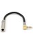 Silhouette 6.35 Kadın Stereo 3.5 Erkek Fiş Jack Stereo Hifi Mikrofon Ses Uzatma Kablosu Kısa 90 Derece Açılı Ses Hattı Kablosu (Yurt Dışından) 3