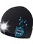 Silhouette Bere Şapka Unisex Bere Yumuşak Siyah Örme Şapka LED Işık ile Kablosuz Bluetooth Akıllı Kap Kulaklık Kulaklık (Yurt Dışından) 1