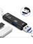 Silhouette 5'i 1 Arada USB 2.0 Tip C/usb/mikro-Usb/tf/sd Hafıza Kartı Okuyucu Otg Kart Okuyucu Adaptörü Mobil, Beyaz (Yurt Dışından) 3