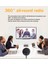 Silhouette USB Kondenser Mikrofon Bilgisayar Konferans Kayıt Mikrofonu 360 Derece Pikap Mikrofonu Dizüstü Masaüstü Bilgisayar Için (Yurt Dışından) 4