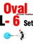 Oval L 6set Stili Mnft 6 Setlot (48 Adet) Kauçuk Space Beaze Siyah Oval Stoper Balıkçılık Bobber Dikey Fasulye Sazan Olta Takımı Kolay Kullanım (Yurt Dışından) 1