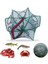No.2 Tarzı Otomatik Balık Ağı Naylon Katlanır Karides Kafesi Kerevit Yengeç Balık Tuzağı Catcher Katlanabilir Balıkçılık Ağı (Yurt Dışından) 5