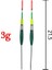 3.0g Yeşil Stil Topline 2.5g 3g 4g 5g Şamandıra Dikey Şamandıra Balıkçılık Şamandıraları Kompozit Malzeme Işık Çubuğu Şamandıraları Balıkçılık Için Aksesuar Durdurucu (Yurt Dışından) 1
