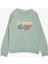 Erkek Çocuk Sweatshirt Yazı Baskılı 4-8 Yaş, Mint Yeşili 1