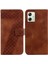 Motorola Moto G54 5g Pu Deri Kabartmalı Desen Flip Folio Kapak (Yurt Dışından) 1