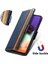 Samsung Galaxy A22 4g Cüzdan Kılıfı, Kart Tutuculu Pu Deri Flip Kılıf Rfıd Engelleme Kickstand Telefon Kapağı (Yurt Dışından) 4