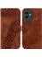 Infinix Not 12 5g Kabartmalı Desen Flip Folio Kapak Kartı Için Telefon Kılıfı (Yurt Dışından) 1