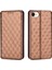 Apple iPhone 7/8/se2/se3 ile Uyumlu Cüzdan Hakiki Deri Darbeye Dayanıklı Tpu Kılıf Dayanıklı Flip Kitap Katlama Standı (Yurt Dışından) 3