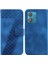 Motorola Kenar 40 Neo Kabartmalı Desen Pu Deri Flip Folio Kapak (Yurt Dışından) 1