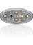 12V 24V 4 Ledli Beyaz Elıps 160 Flas Dk. 3m Bantlı Montaj Su Gecırmez 1