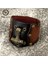 Gerçek Deri Iskandinav Vikings Hakiki Deri Bileklik Erkekler Thors Çekiç Mjolnir Bracer Bilezik Trinity Muska El Yapımı Vintage Bronz Takı (Yurt Dışından) 2